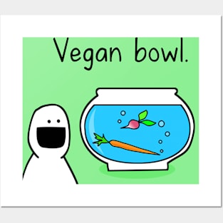 Aqua veggie Posters and Art